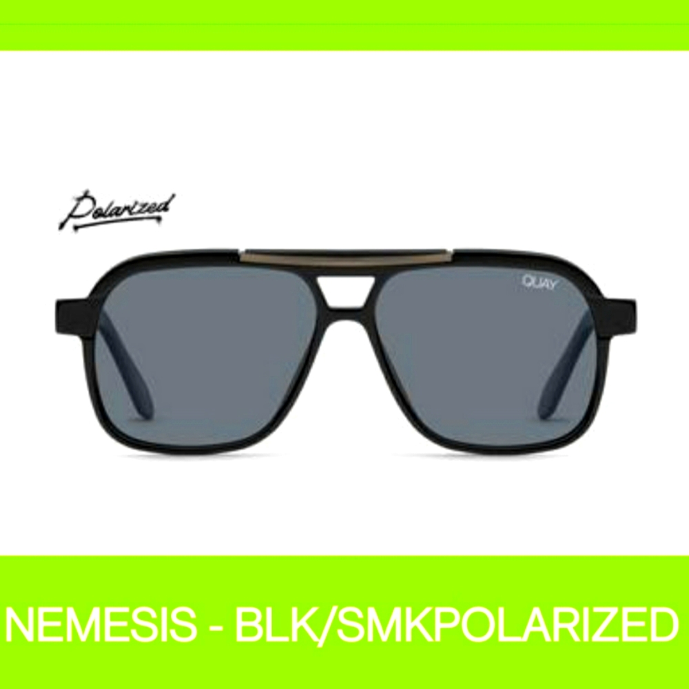 Brand New Quay Nemesis Sunglasses Black Smoke Polarized